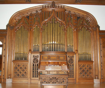 Berry Mansion Pipe Organ from the front