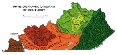 physiographic map of Kentucky