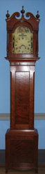 Tall case clock, circa 1800, from western Virginia or Kentucky.