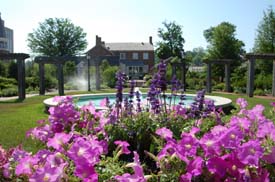 Formal gardens at the Old Governor's Mansion